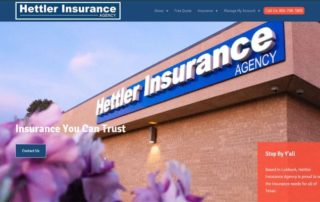 Website Homepage | Hettler Insurance Agency, Lubbock Texas