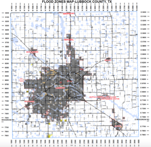 Lubbock County Texas Flood Zone Map