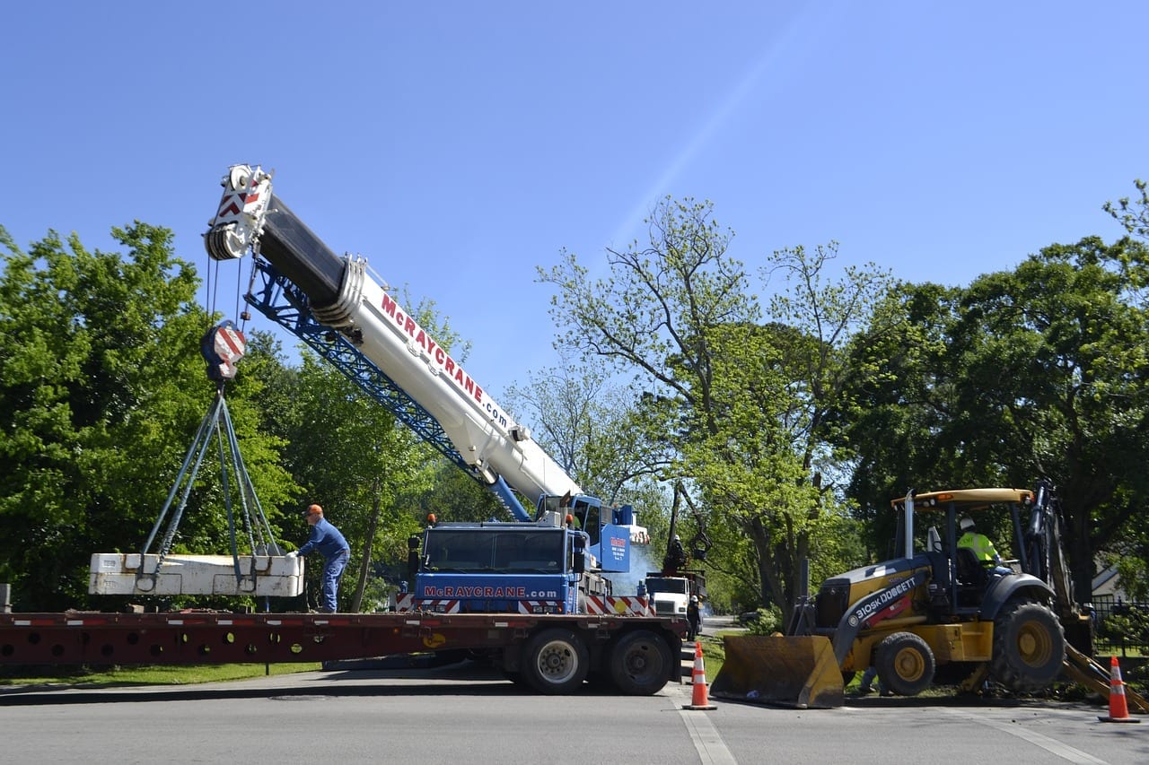 Crane at Worksite | Inland Marine Insurance | Hettler Insurance Agency, Lubbock Texas